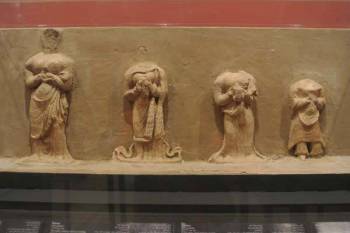 statues from Mes Aynak exhibited at the National Museum of Afghanistan
