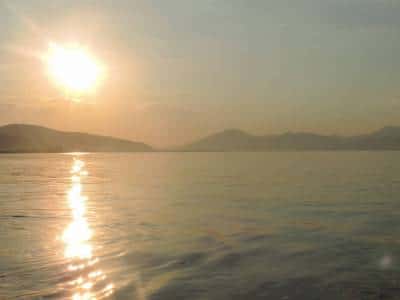 Sunset-at-the-beach-in-Aigio-