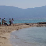 Nic on the shore of the Bronze Age city Pavlopetri, Greece