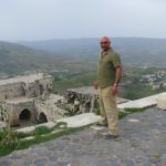 Yama visiting Syria's Crac de Chevalier